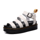 2021 New Summer Martens Women Shoes For Comfy Soft Women Sandals Thick Ladies Sandals Genuine Leather Sandals Large Size 35-44